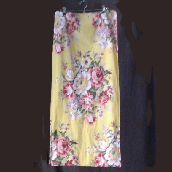 RALPH LAUREN Yellow Floral BROOKE KING Pillowcases (2) - Picture 2 of 9